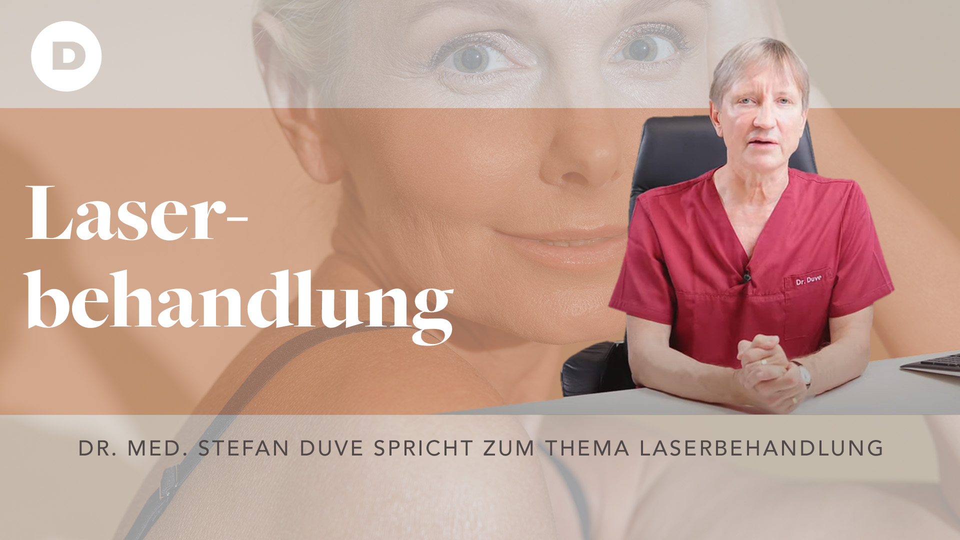 Thumbnail Laserbehandlung Dr. Duve am Schreibtisch